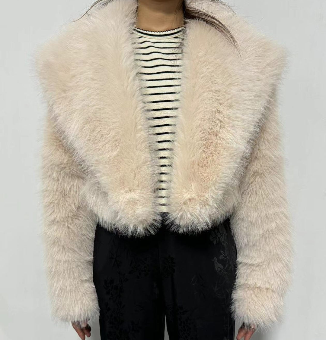 Drune | Kunstpelzjacke - Glamouröse Abendoberbekleidung - Polyester-Mischung - Schicke Winterbekleidung