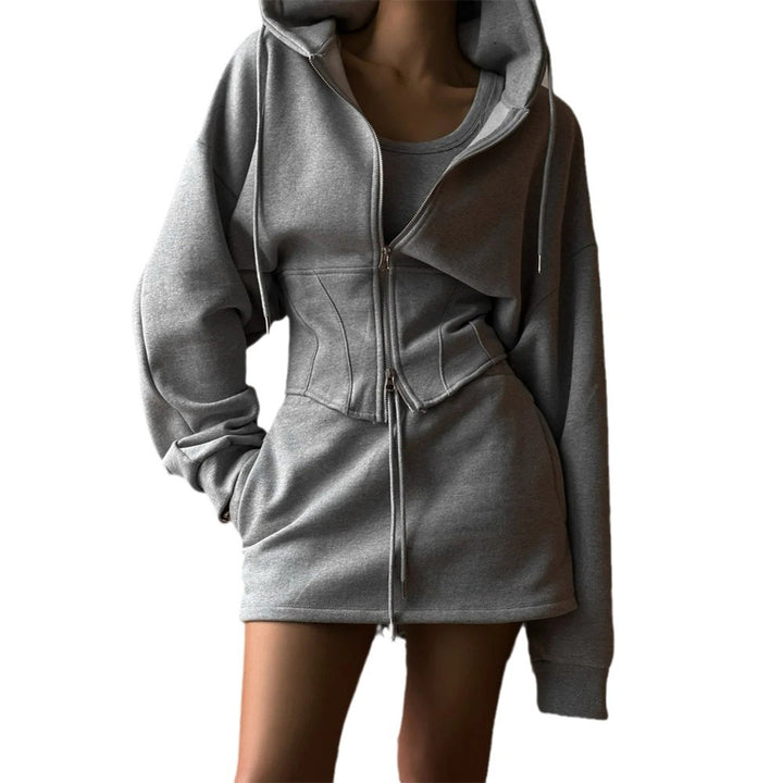 Damen Designer Kapuzenpullover mit tailliertem Schnitt und bequemer Tragweise Drune