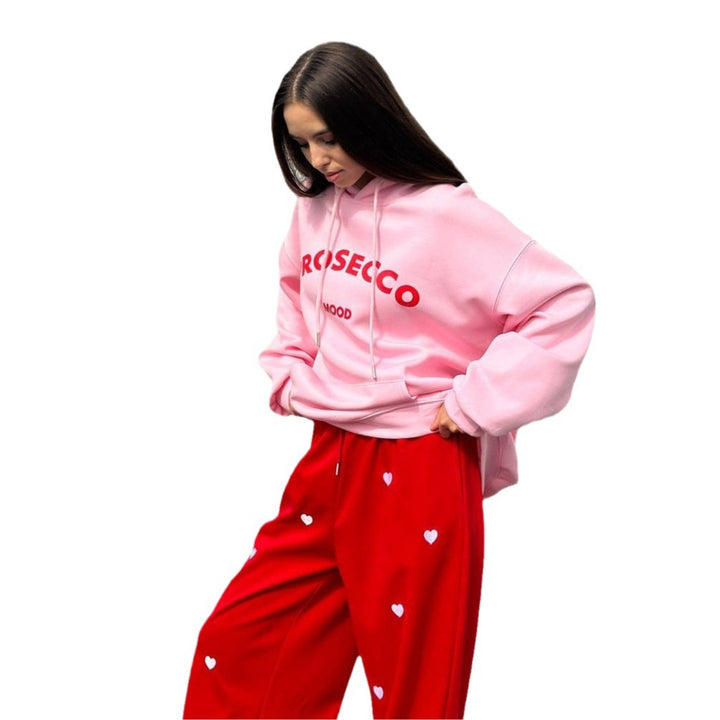 Damen Oversized Kapuzenpullover mit auffälligem Design und weichem Innenfutter Drune