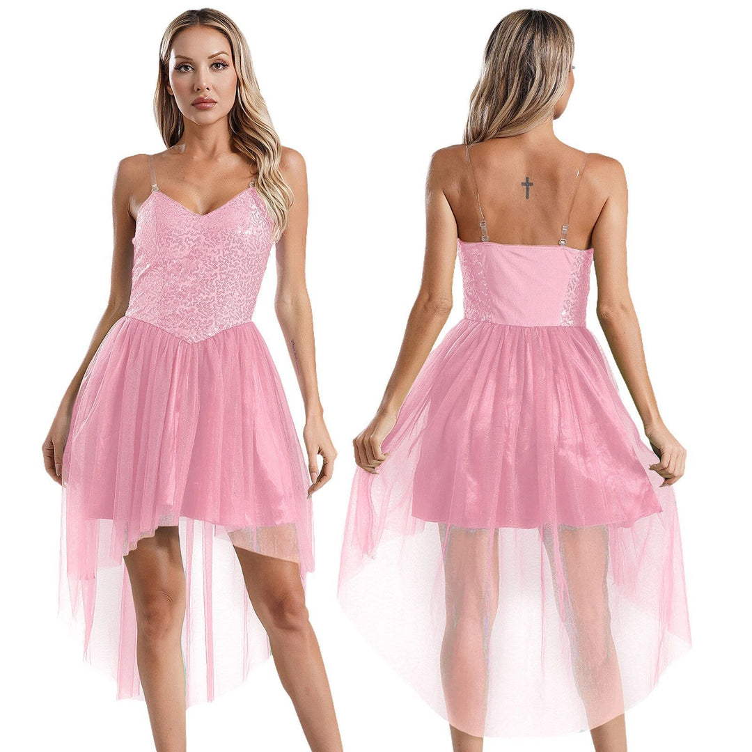 Damen Kostümkleid mit schimmerndem Tüllrock und filigranen Flügeln Drune