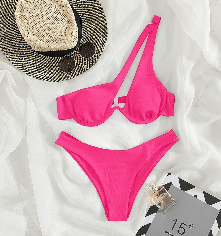 Damen Dreiecks-Bikini mit asymmetrischem Design Drune