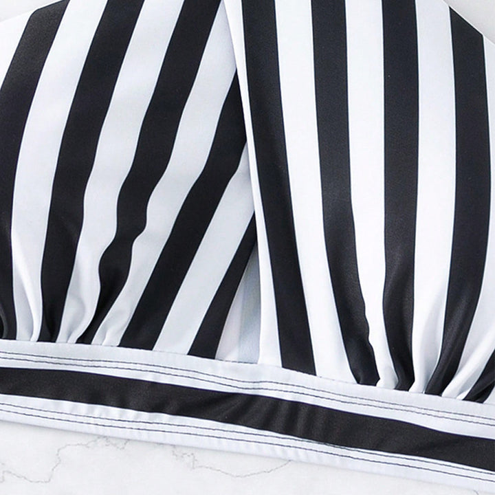 Damen Triangel-Bikinioberteil mit modischem Wickel-Design und elastischen Trägern Drune
