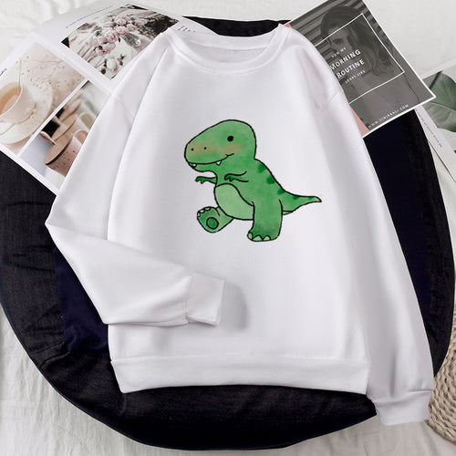 Damen Sweatshirt mit liebevollem Dinosaurier-Design Drune