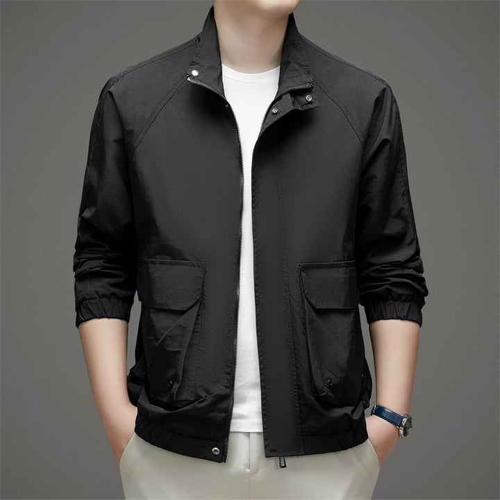 Herren Übergangsjacke mit praktischem Stehkragen und funktionalen Taschen Drune