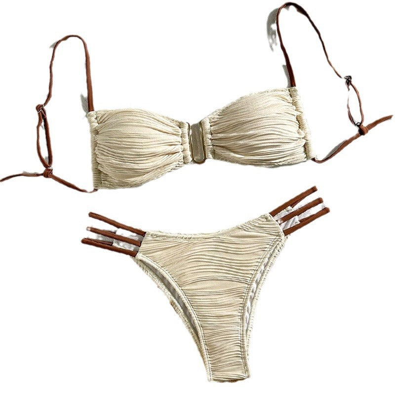 Damen Push-Up Bikini mit raffinierten Rüschendetails Drune