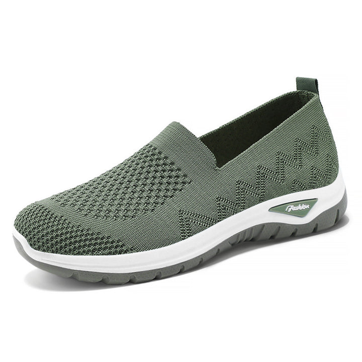 Damen nan nahtloser Strick-Slip-On mit gepolstertem Memory-Fußbett und flexibler Profillaufsohle Drune
