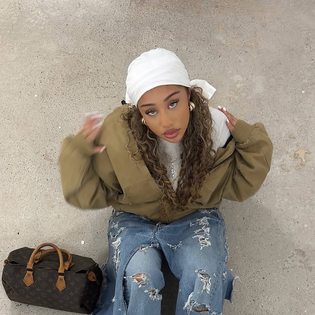 Damen lässige Übergangsjacke mit praktischen Taschen und hohem Kragen Drune