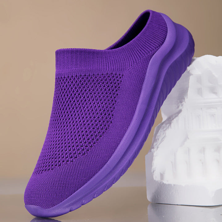 Damen nan Slip-On-Stricktrainer mit sockenhaftem Schaft und ergonomischer Dämpfungssohle Drune
