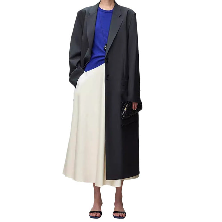 Damen eleganter Maxirock mit schwingendem Saum Drune