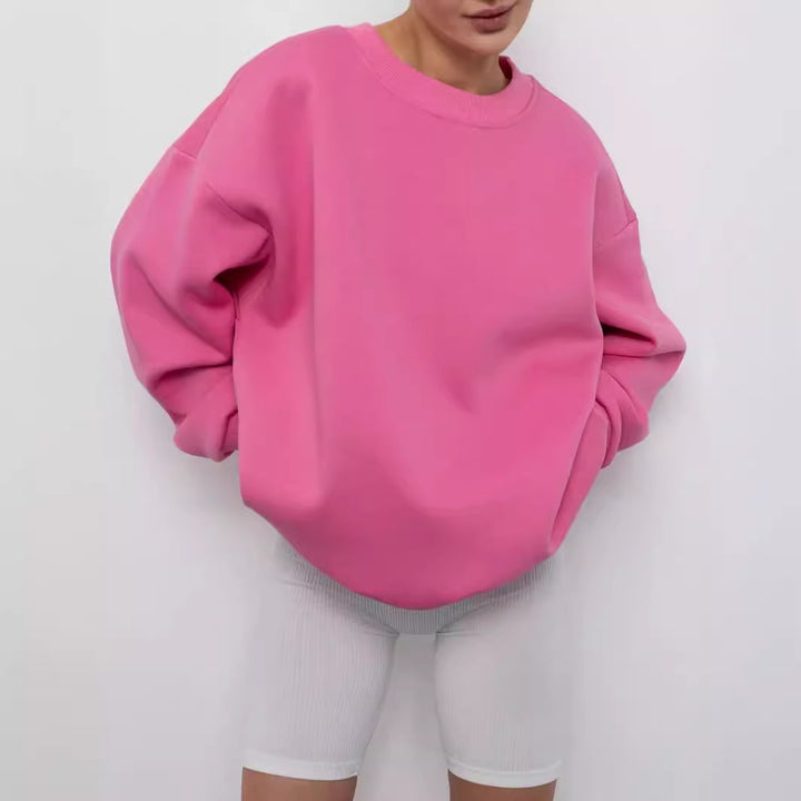 Damen lässiger Oversized Sweatpullover Drune