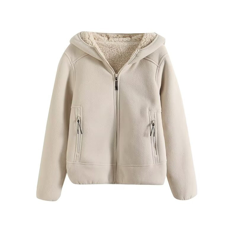 Damen Fleecejacke mit kuscheligem Innenfutter und praktischen Reißverschlusstaschen Drune