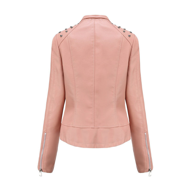 Drune | PU-Leder Motorradjacke - Modern Edge - Leichtes Design - Herbst- & Frühlings-Essential