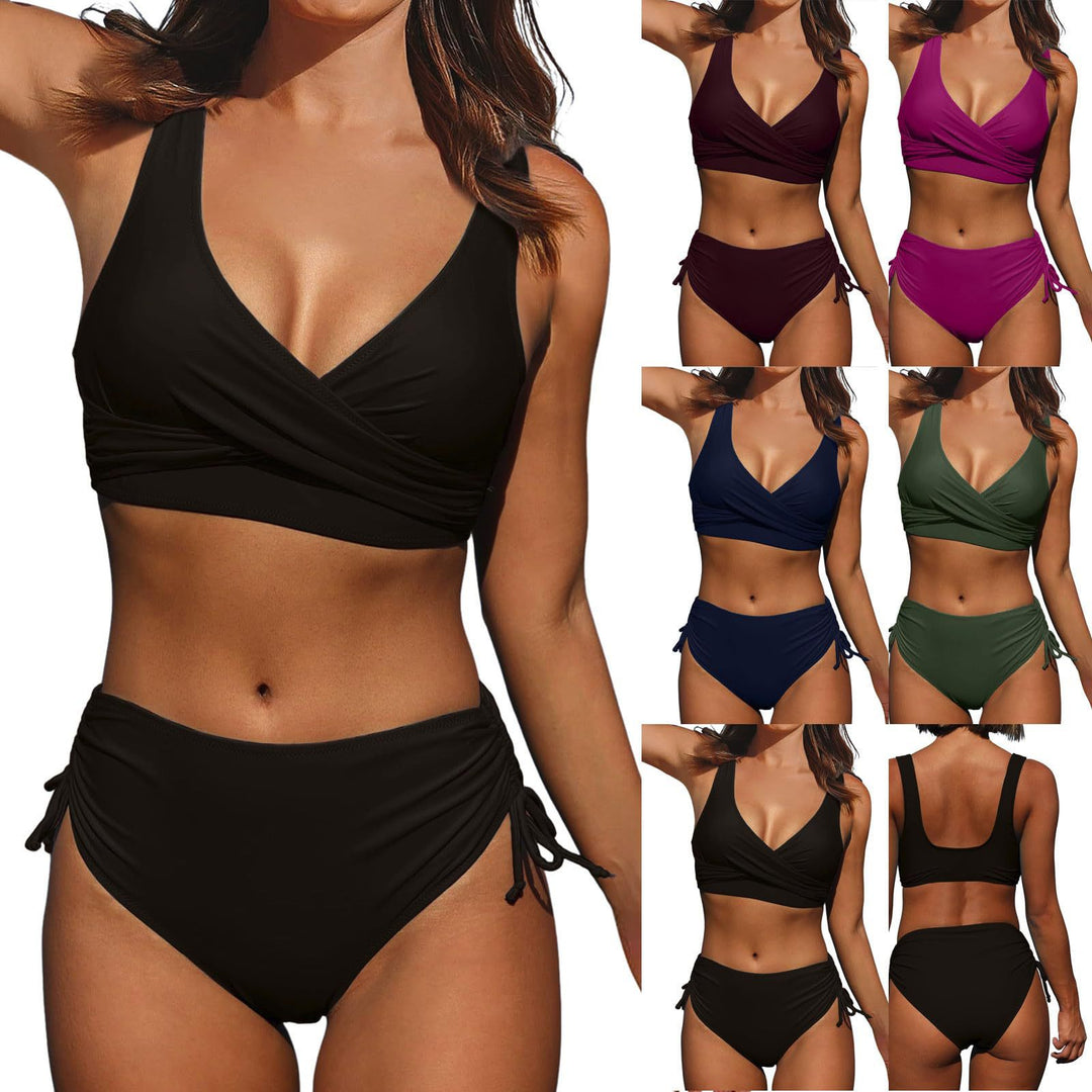 Damen Bikini-Set mit elegantem Wickeldesign und figurformendem Höschen Drune