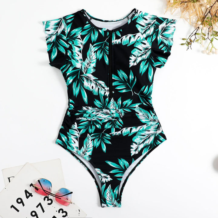 Damen Schwimmanzug mit floralen Mustern Drune