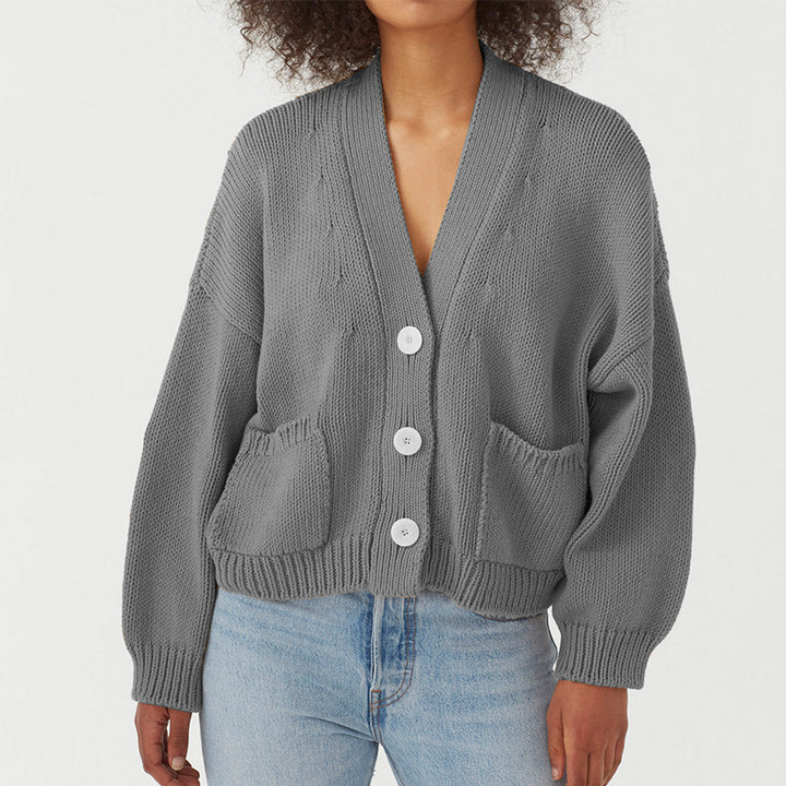 Damen Strickjacke mit praktischen Taschen Drune