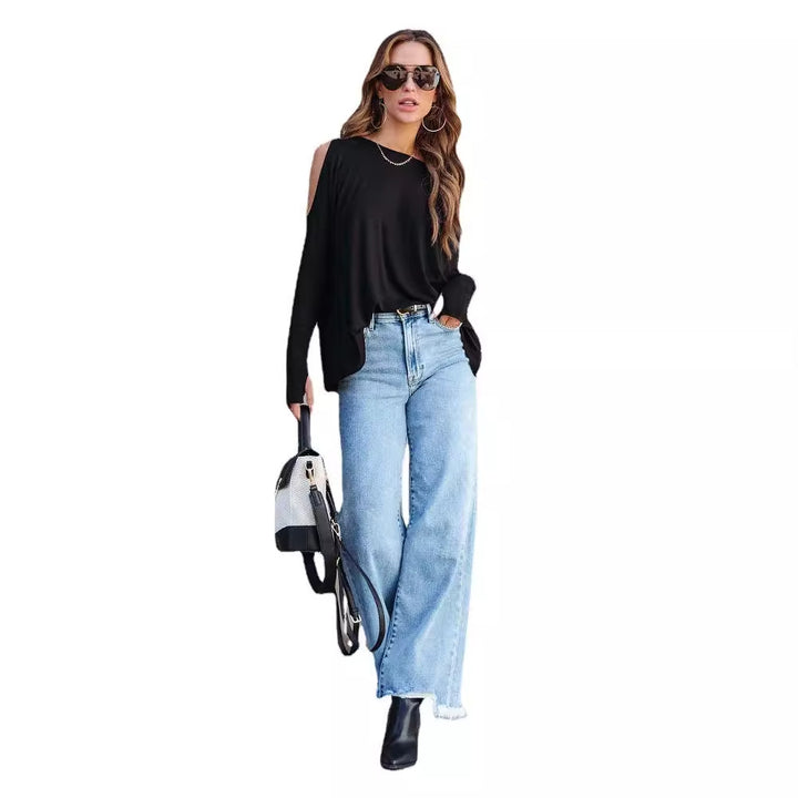 Damen Lässiger Sweatshirt mit grafischem Print Drune