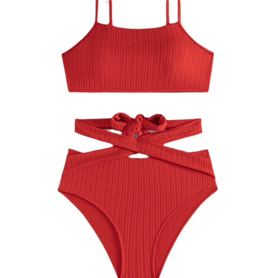 Damen Hochtaillierter Bikini mit angesagtem Schnitt Drune
