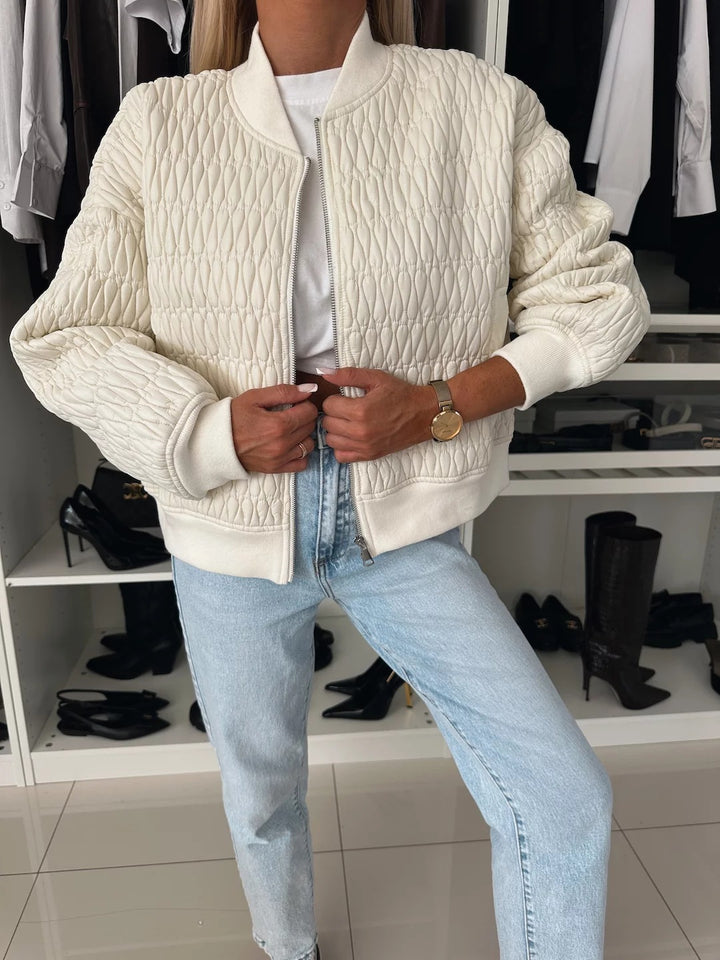 Damen Steppjacke im lässigen Oversized-Stil mit besonderen Steppdetails Drune