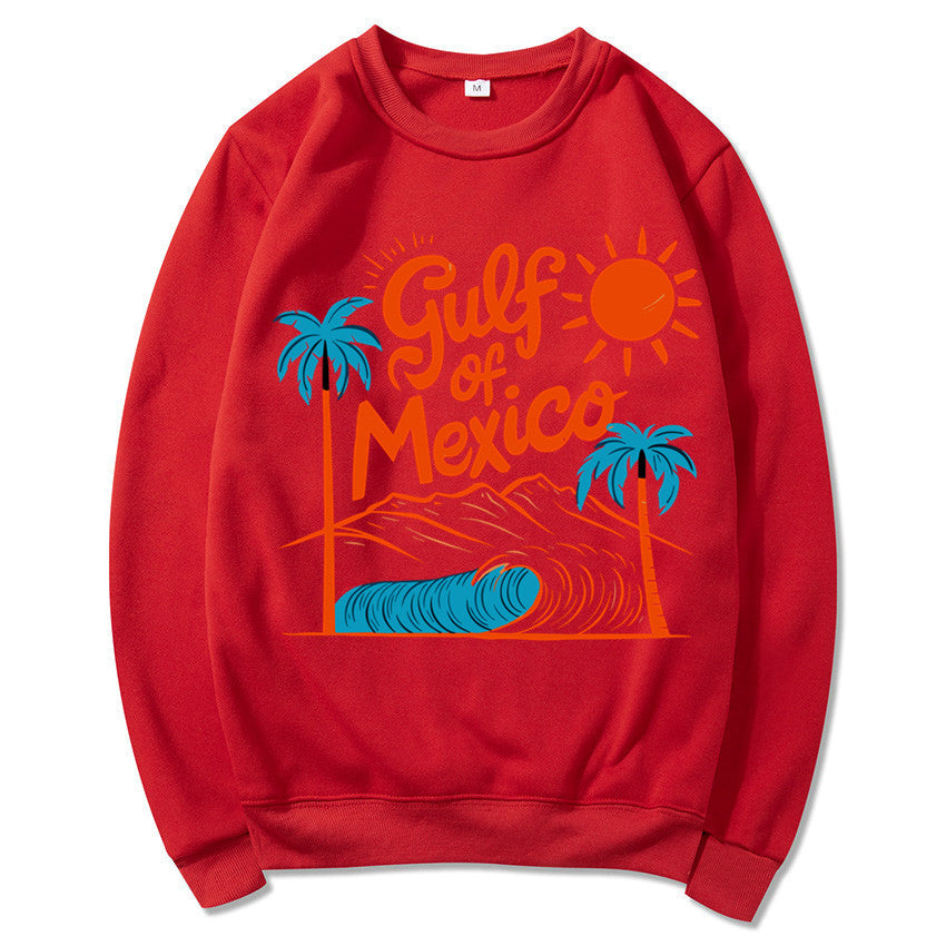 Damen Sweatshirt mit maritimem Grafikdesign und lässigem Schnitt Drune