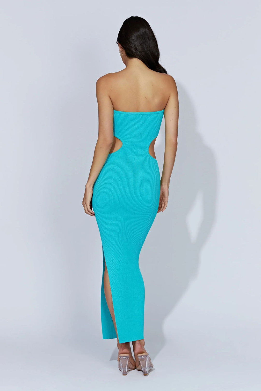 Damen figurbetontes Langarmkleid mit Cut-Outs Drune
