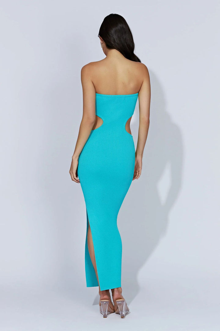 Damen figurbetontes Langarmkleid mit Cut-Outs Drune