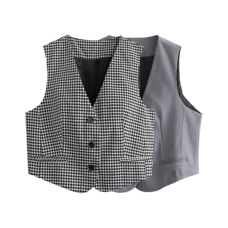 Damen Elegante Taillierte Weste Drune