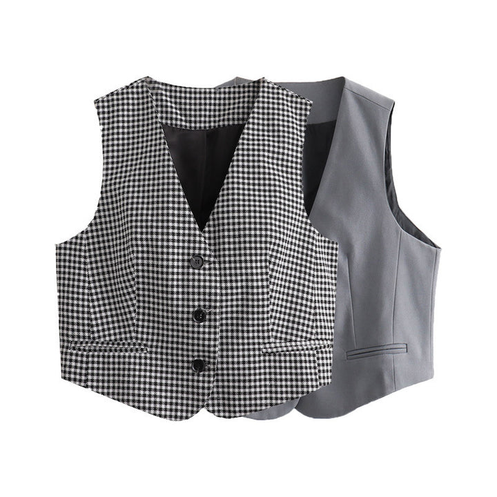 Damen Elegante Taillierte Weste Drune