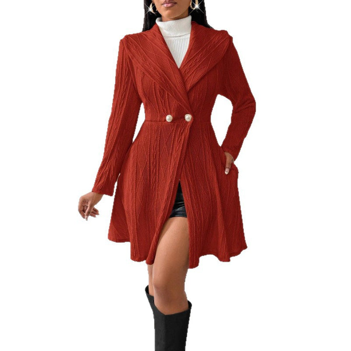 Damen Elegante und bequeme Strickjacke mit hoher Taille Drune