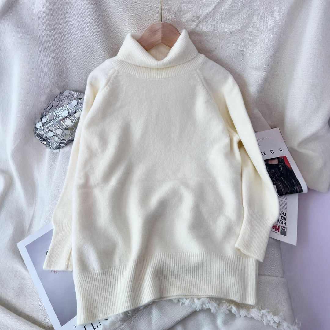 Damen Pullover mit hohem Kragen aus weicher Cashmere-Mischung Drune