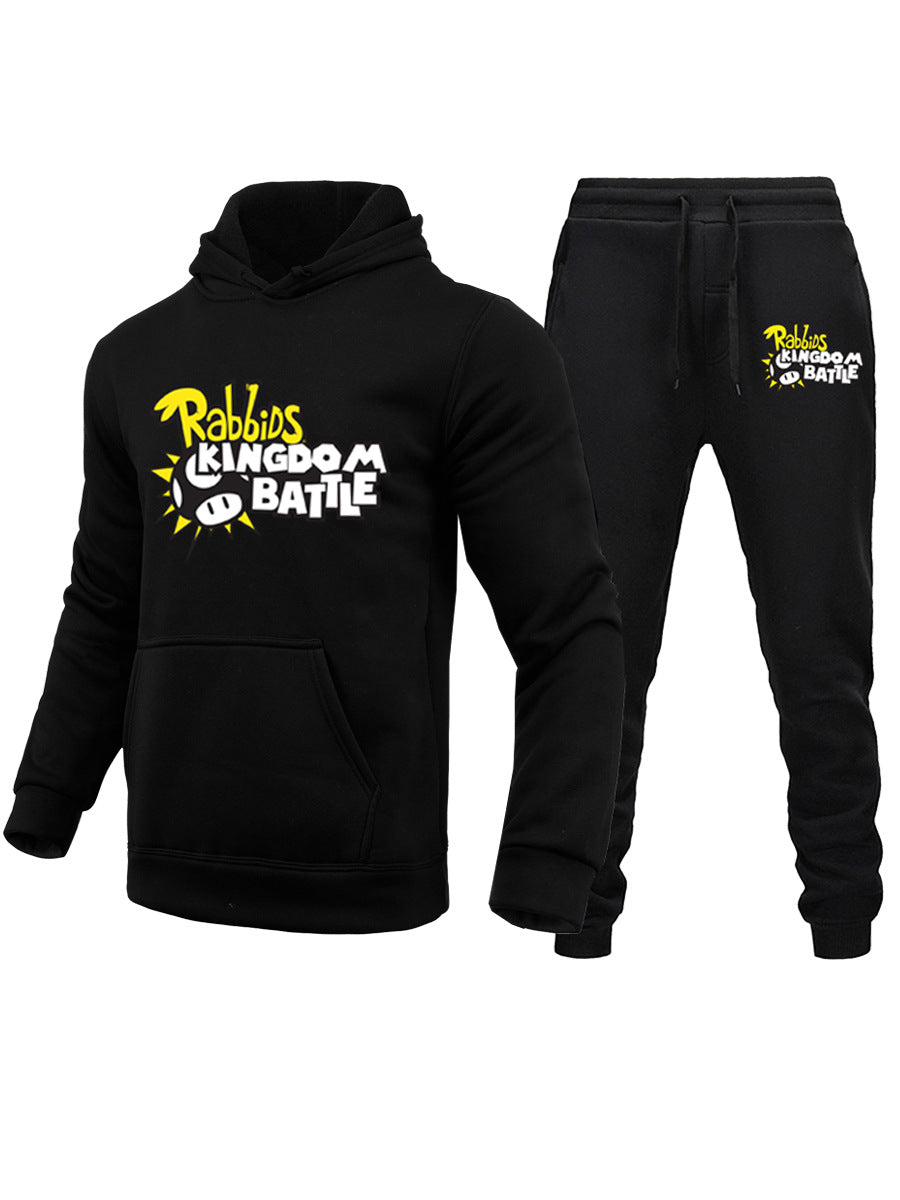 Damen lässiges Hoodie und Jogginghose Set mit hochwertigem Grafikdruck Drune