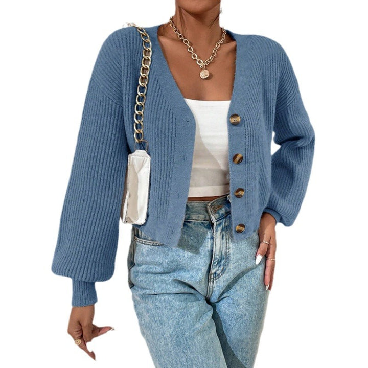 Damen Strickjacke mit strukturiertem Schnitt und dekorativen Knöpfen Drune