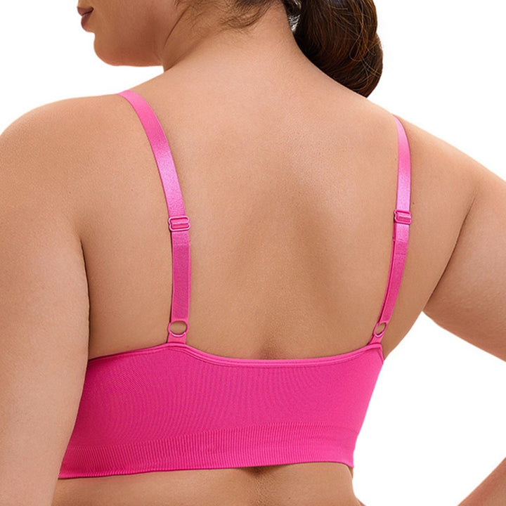 Damen sportlicher Bralette-BH mit nahtloser Passform und elastischem Unterband Drune