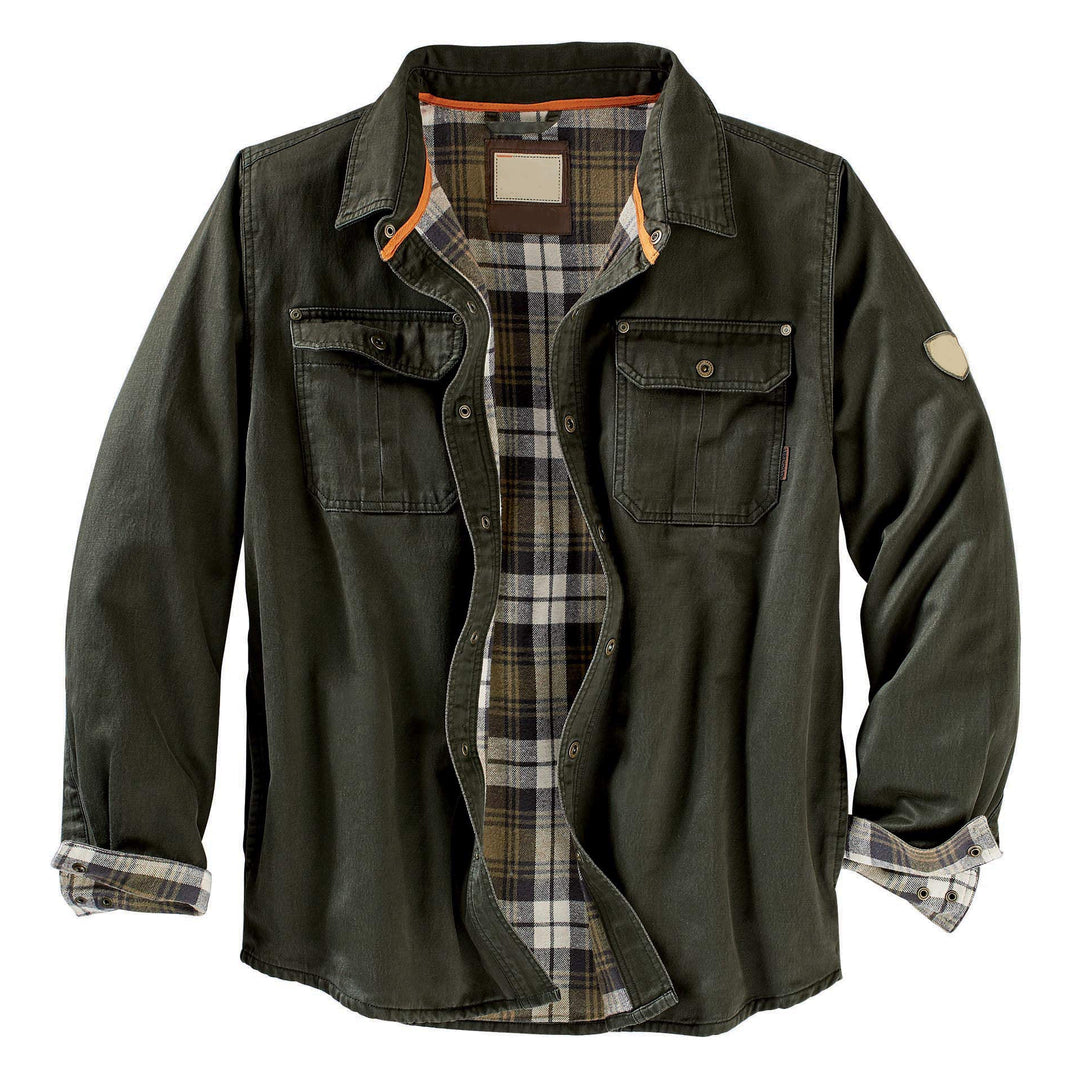 Herren Hemdjacke mit kariertem Innenfutter und praktischen Brusttaschen Drune