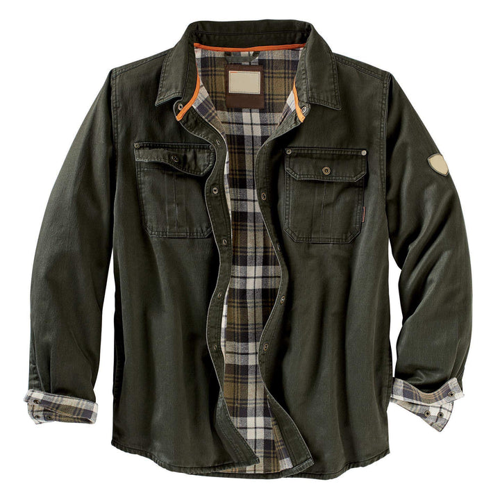 Herren Hemdjacke mit kariertem Innenfutter und praktischen Brusttaschen Drune