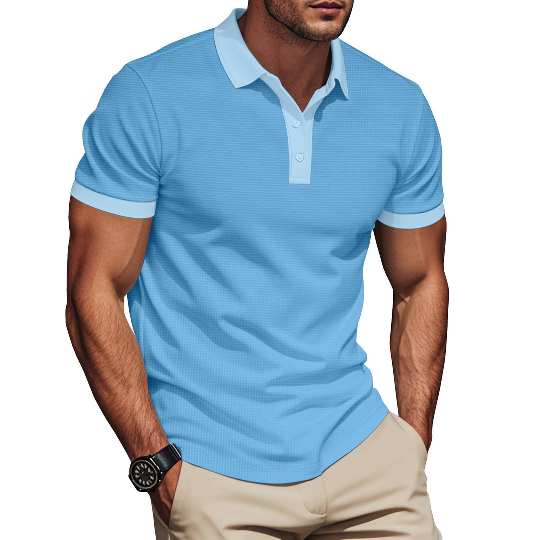 Herren Poloshirt mit strukturiertem Design und Komfortbund Drune