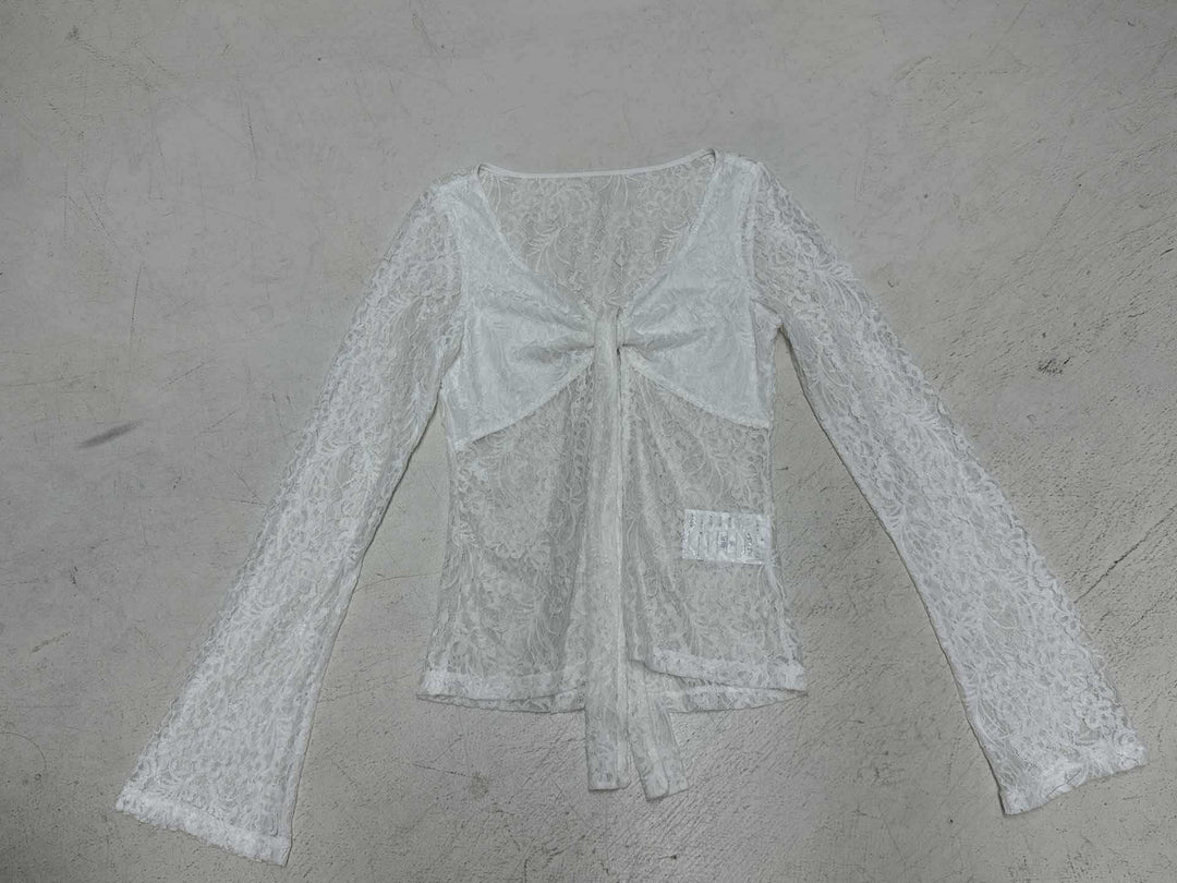 Damen Spitzenbluse mit romantischem Design Drune