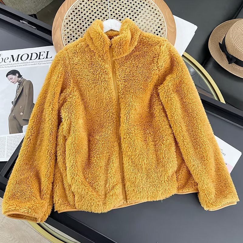 Damen Fleecejacke mit hohem Kragen und weichem Innenfutter Drune