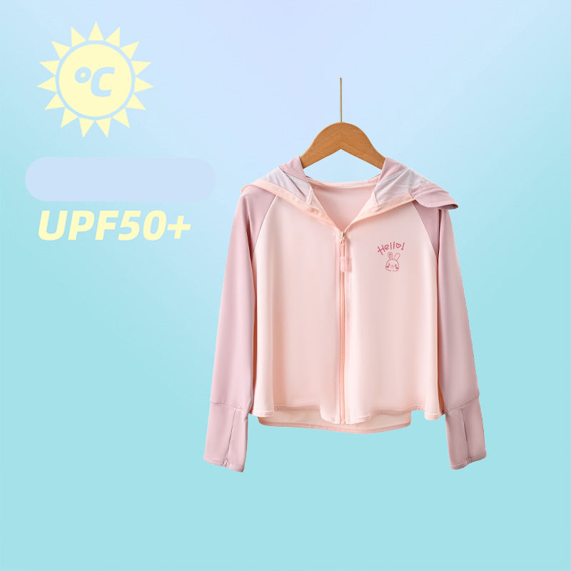 Damen sportliche UV-Schutzjacke mit Kapuze Drune
