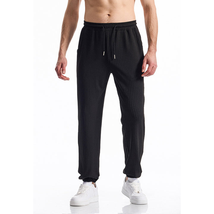 Herren bequeme Activewear-Hose mit elastischem Bund und gestreiftem Design Drune