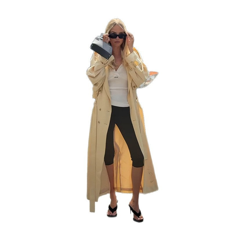 Damen Elegante Trenchcoatjacke mit modischem Schnitt Drune