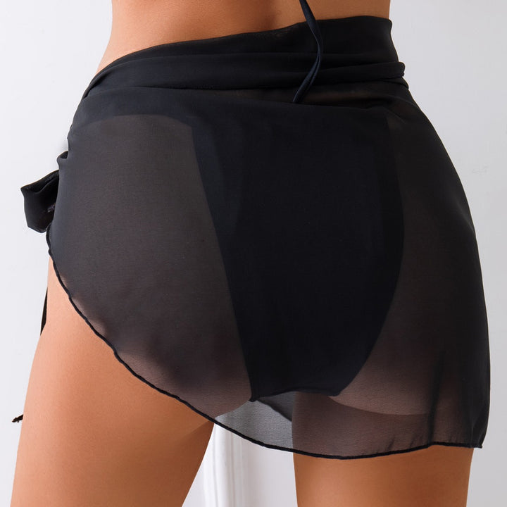 Damen Strandrock mit raffiniertem Knoten und dekorativer Muschelapplikation Drune