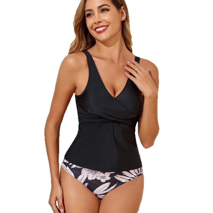 Damen Tankini-Set mit floralem Musterdetail und figurformendem Design Drune