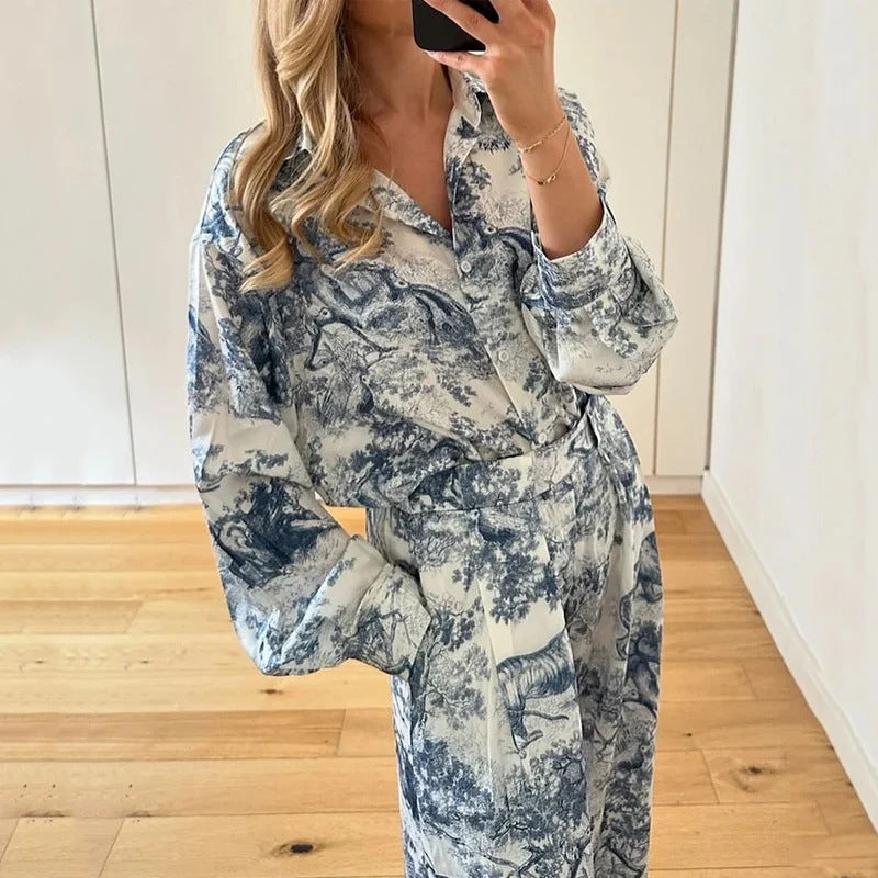 Damen Jumpsuit mit floralen Mustern und eleganter Passform Drune