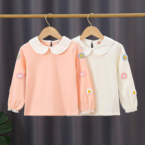 Mädchen Sweatshirt mit floralem Stickdesign Drune