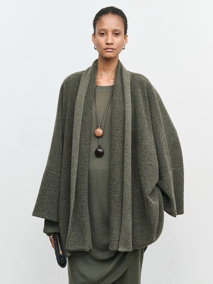Damen eleganter strapazierfähiger Strickmantel Drune
