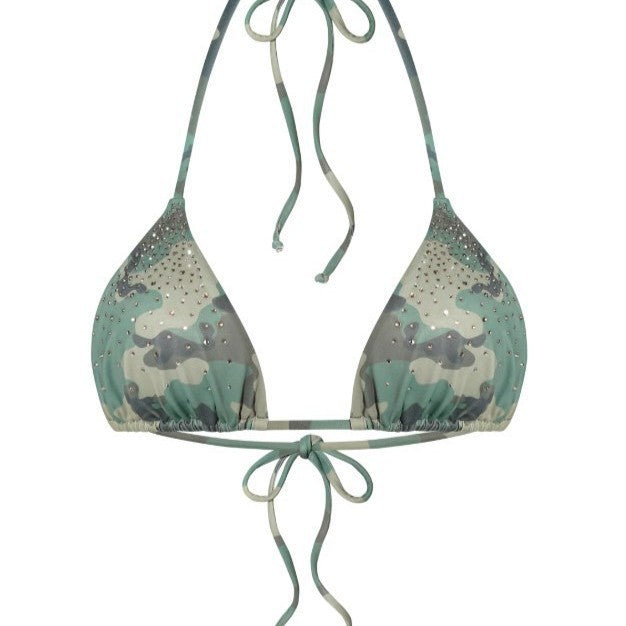 Damen Triangel-Bikini mit schimmernden Details Drune
