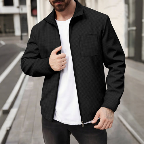 Herren modische Jacke mit strukturiertem Design Drune
