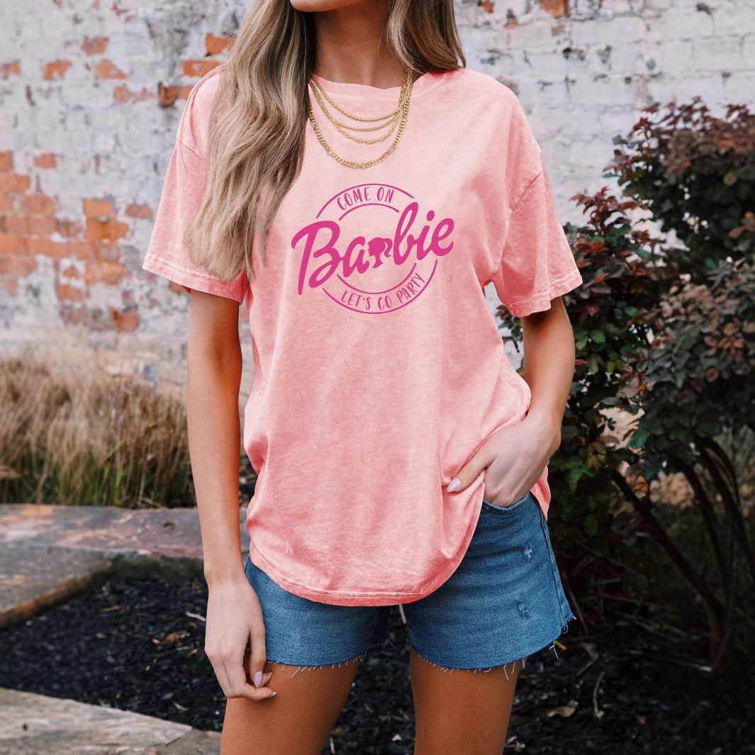 Frauen Grafik Party T-Shirt Drune