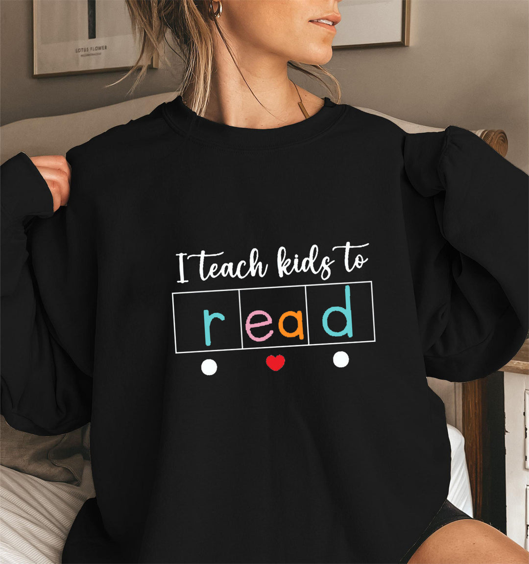 Damen Sweatshirt mit kreativem Lehrmotiv Drune