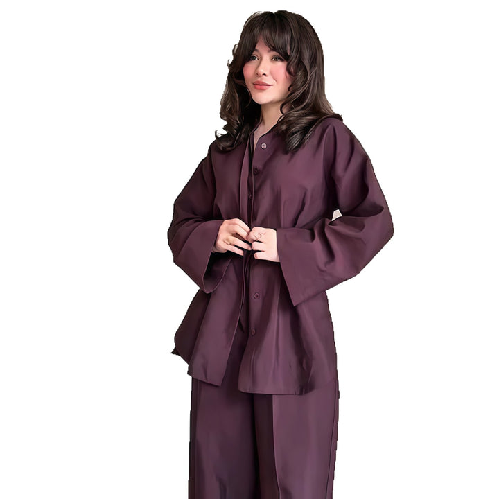 Damen Legere Overalls mit weiten Ärmeln und Knopfverschluss Drune